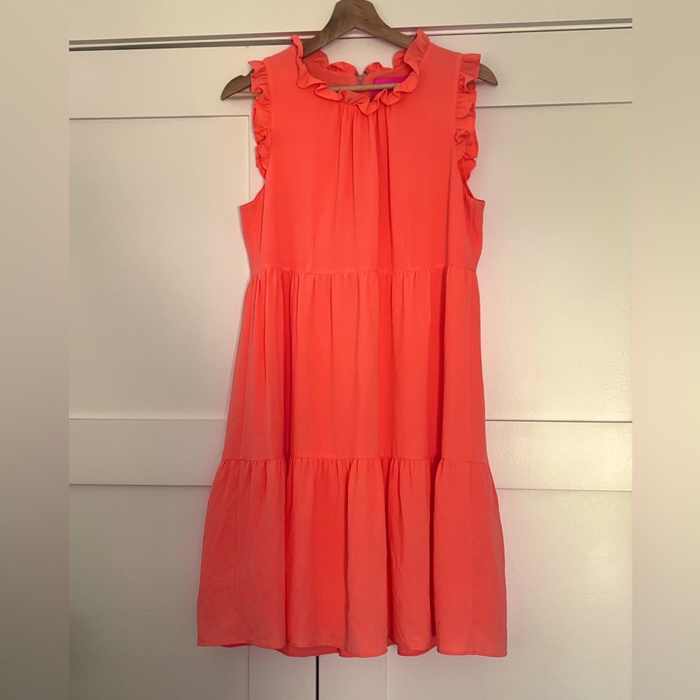 Lilly Pulitzer Coral Ruffle Dress